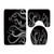 3 Piece Bath Rugs Set,Octopus Tentacles Nautical Decor Octopus Ocean Kraken Costal Marine Bathroom Carpet Water Absorbent U-Shape Contour Rug Mat Toilet Lid Cover for Bath