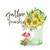 Gather Friends Watercolor Floral in Mason Jar Wall Art Decal Custom Country Flower Plant Painting Wall Decal Vinyl Wall Art Murals Quotes for Kids Room Car Home Decor