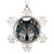 Dobend Personalised Christmas Tree Decoration Grey Wolf Family Snowflake Ornaments