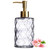 Soap Dispenser with Gold Pump, 12 Ounce Kitchen Soap Dispenser for Bathroom, Hand Soap, Dish Soap, Refillable Liquid Hand Soap Dispenser, Grey Glass Soap Dispenser