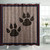 Lierpit Bear Shower Curtain for Bathroom paw Bath Curtain Wild Animal Farmhouse Shower Curtains Polyester Fabric Decor with Hooks 69x70Inches