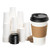 RACETOP [50 Pack] 16 oz Hot Coffee Cups with Lids and Kraft Sleeves, Disposable Paper Coffee Cups, Ideal for To Go Coffee/Travel/Office/Home