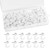60 Pieces Clear Plastic Thumb Tack Hook, Plastic Heads Pin Tacks Wall Thumb Tacks Hanging Nails Decorative Push Pins Hooks for Cork Bulletin Board Map Photos Calendar, Home Office School Supplies