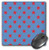 3dRose LLC 8 x 8 x 0.25 Inches Blue with Red Stars Pattern Mouse Pad (mp_48501_1)