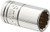 SK Hand Tool 43707 12 Point 1/4-Inch Drive Standard Socket, 8mm, Chrome