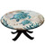 Atury Round Fitted Polyester Tablecloths, Sea Turtle Elastic Edge Home Decor Table Cover, Dust & Wrinkle Proof Fabric Table Clothes, for Family Holiday Party Tablecloths, Fit for 36" Round Table