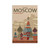 Travel Poster Moscow, Russia Travel Poster Wall Art Deco Canvas Print Poster Vintage Poster Canvas Painting Posters And Prints Wall Art Pictures for Living Room Bedroom Decor 12x18inch(30x45cm) Unfra