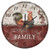 Wood Wall Clock 10in Vintage Rooster Family Wooden Clock Non-Ticking Sweep Battery Operated Clock Chic Flower Pattern Wall Clock Country Chicken Farmhouse Wall Clock for Half Bath Condo Man Cave