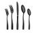 Eslite 60-piece Black Stainless Steel Flatware Sets, Service for 12