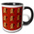 3dRose mug_48745_4"Vizsla Puppy Pattern" Two Tone Black Mug, 11 oz, Multicolor