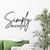 Christian Gift Motivational Quote Vinyl Wall Decal Simply Blessed Wall Stickers Removable Peel and Stick Wall Decal Office Wall Art Decor Sticker 24in Housewarming Gift to New Home