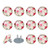 Outlet Plug Covers 24 Pack, Watercolor Flowers Rose Pattern Plug Protector, 2-Prong Round Plastic Plugs for Electrical Power Outlets, Electrical Insulation