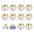 Outlet Plug Covers 24 Pack, Blooming Sunflower Daisy Plug Protector, 2-Prong Round Plastic Plugs for Electrical Power Outlets, Electrical Insulation