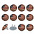 Outlet Plug Covers 24 Pack, American Flag Plug Protector, 2-Prong Round Plastic Plugs for Electrical Power Outlets, Electrical Insulation