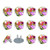 Outlet Plug Covers 24 Pack, Colorful Butterfly Flower Plug Protector, 2-Prong Round Plastic Plugs for Electrical Power Outlets, Electrical Insulation