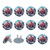Outlet Plug Covers 24 Pack, Octopus in The Sky Plug Protector, 2-Prong Round Plastic Plugs for Electrical Power Outlets, Electrical Insulation