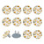 Outlet Plug Covers 24 Pack, Daisy Flower Pattern Plug Protector, 2-Prong Round Plastic Plugs for Electrical Power Outlets, Electrical Insulation