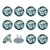 Outlet Plug Covers 24 Pack, Daisy Flower Pattern Plug Protector, 2-Prong Round Plastic Plugs for Electrical Power Outlets, Electrical Insulation