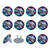 Outlet Plug Covers 24 Pack, Sea Turtle Galaxy Starry Plug Protector, 2-Prong Round Plastic Plugs for Electrical Power Outlets, Electrical Insulation