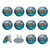 Outlet Plug Covers 24 Pack, Underwater Sea Turtle Plug Protector, 2-Prong Round Plastic Plugs for Electrical Power Outlets, Electrical Insulation