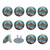 Outlet Plug Covers 24 Pack, Underwater Sea Turtle Plug Protector, 2-Prong Round Plastic Plugs for Electrical Power Outlets, Electrical Insulation