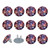 Outlet Plug Covers 24 Pack, Colored Flower Bouquet Plug Protector, 2-Prong Round Plastic Plugs for Electrical Power Outlets, Electrical Insulation