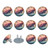 Outlet Plug Covers 24 Pack, Flying Dolphin in The Sky Plug Protector, 2-Prong Round Plastic Plugs for Electrical Power Outlets, Electrical Insulation