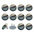 Outlet Plug Covers 24 Pack, Flying Dolphin in The Sky Plug Protector, 2-Prong Round Plastic Plugs for Electrical Power Outlets, Electrical Insulation