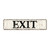 Exit Vintage Metal Sign Wall Art Exit Decor Vintage Metal Sign Poster Quality Metal Sign Road Street Signs Hanging Novelty Sign Farmhouse Decor for Yard Garage Bar Coffee Garden 12x3in