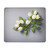 White Flowers Mouse Pad Non-Slip Rubber Base Mouse Pads for Computers Laptop Office