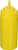 Squeeze Bottle, 16 Ounce, Wide Mouth, Plastic, Yellow (6 pieces/Unit)