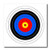 3D Rose Target with Red Yellow Black White and Blue Rings-Archery-Goal-Sport-Game-Illustration Iron On Heat Transfer, 8 x 8