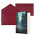 BAFAFA Forest Printed Greeting Cards Blank Note Cards Birthday Cards Sympathy Cards With Envelopes Christmas Cards Dark Red