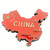 China Map Fridge Magnet 3D Metal Handmade Craft Tourist Travel City Souvenir Collection Letter Refrigerator Sticker