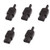 Yohii 5Pcs 10A AC250V IEC Type C13 Female Rewireable Inline Power Socket Connector Black