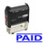 PAID - ExcelMark Self-Inking Rubber Stamp - Blue Ink A1539