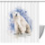 VAPOKF Shower Curtain for Bathroom Decor, Polar Bear Blue Painting Waterproof Polyester Fabric Bath Curtain Set with 12 Hooks - 60x72 Inches