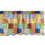 Lunarable Colorful Window Valance, Quilt Style Floral Plaid and Geometric Design Old Fashioned Patchwork Pattern, Curtain Valance for Kitchen Bedroom Decor with Rod Pocket, 54" X 12", Yellow Brown