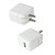 ??12W USB Power Adapter Plug Universal Smartphone Charger Rapid 2.4A Output for Apple iPad,iPad Mini,iPod,iPhone, and Watch 1PCS (White)