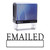 EMAILED Self Inking Rubber Stamp Black Ink Office Stamp Custom Colop Stamper