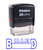 Printtoo Self Inking Billed Rubber Stamp Office Stationary Custom Stamp-Blue