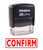 Printtoo Rubber Stamp Office Stationary Confirm Self Inking Custom Stamp-Red
