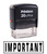 Printtoo Important Self Inking Rubber Stamp Office Stationary Custom Stamp-Black