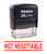 Printtoo Rubber Stamp Office Stationary NOT NEGOTIABLE Self Inking Custom Stamp-Red