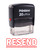 Printtoo Rubber Stamp RESEND Self Inking Office Stationary Custom Stamp-Red