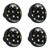 4pcs Cabinet Door Knobs Watercolor Painting Stars Pulls Handles Cupboard Handles Drawer Wardrobe