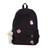 KOWVOWZ Kawaii Cute Aesthetic School Laptop Backpack with Accessories Pin Plush Pendant for Teen Girls, Students (Black)