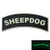LEGEEON Glow Dark Sheepdog Tab Thin Blue Line Law Enforcement PVC Rubber Hook&Loop Patch