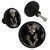 4pcs Cabinet Door Knobs Paint Jaguar Handles Pulls Cupboard Handles Drawer Wardrobe
