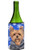 Caroline's Treasures SC9388LITERK Yorkie Winter Snowflakes Holiday Wine Bottle Koozie Hugger, 750 mL, Multicolor